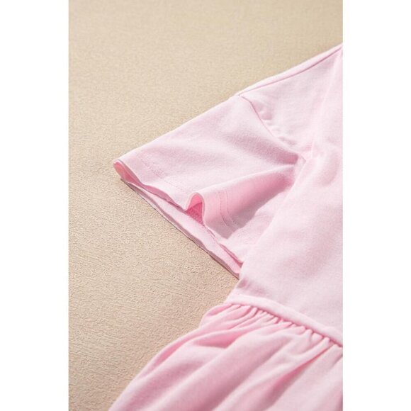 NWT ROSIE Bubblegum Pink Babydoll T Shirt Dress - Picture 4 of 13